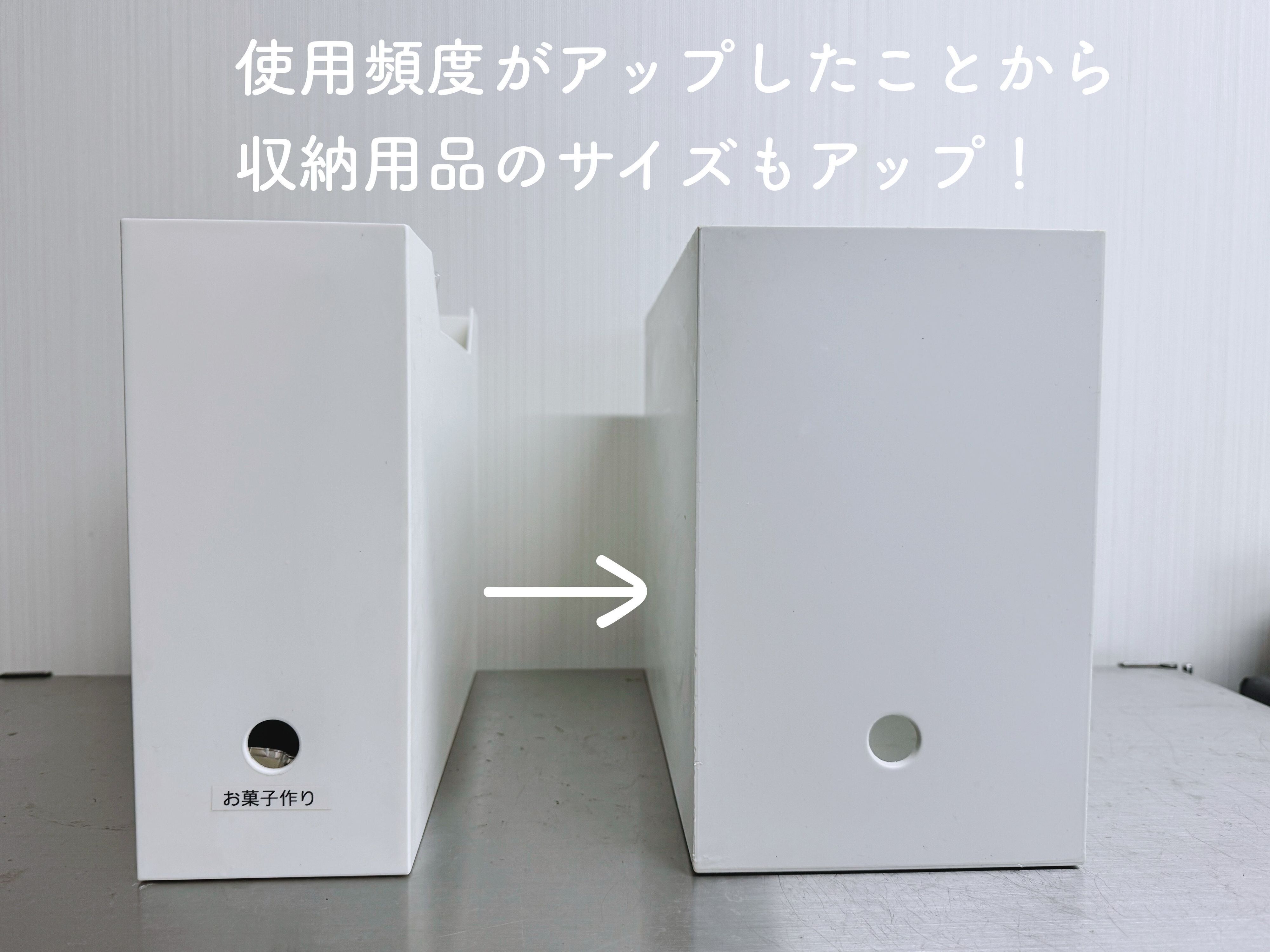 2．収納用品の種類やサイズは合っているか