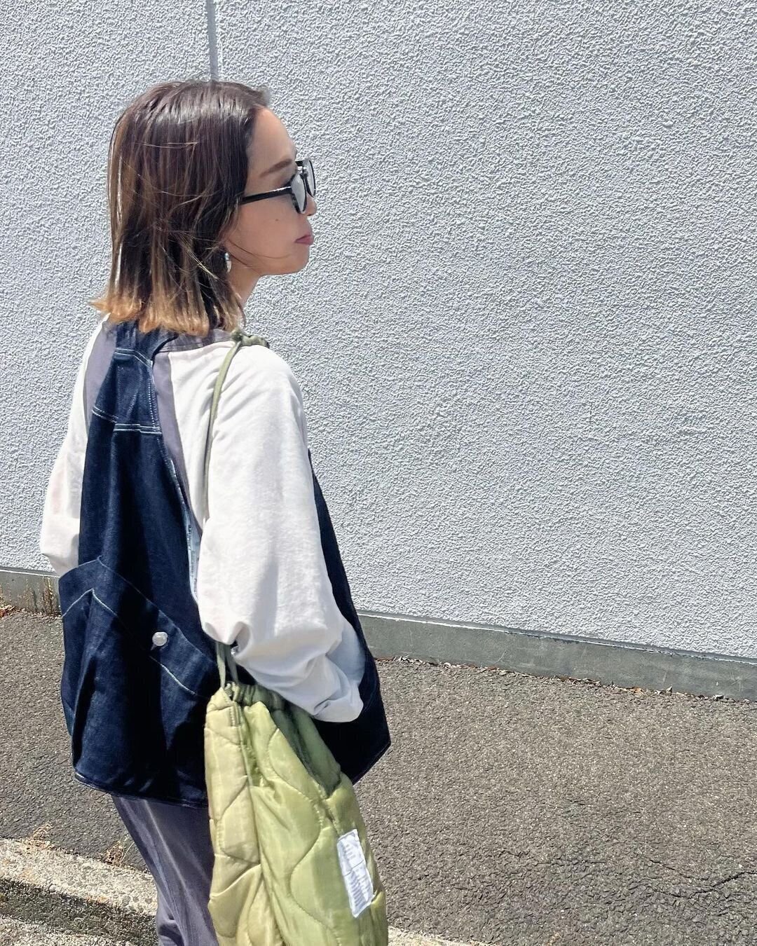 かわいすぎない？「グリーンテックアウトドアデニムベスト」