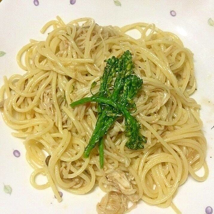 えのきとスティックセニョールの和風パスタ