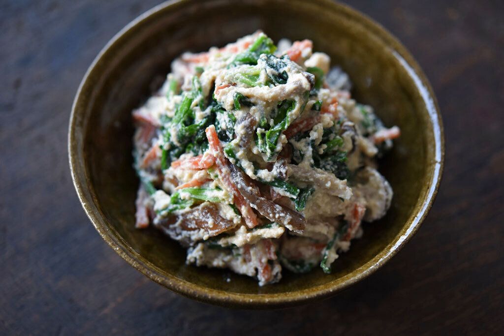 丁寧に作る基本の白和え