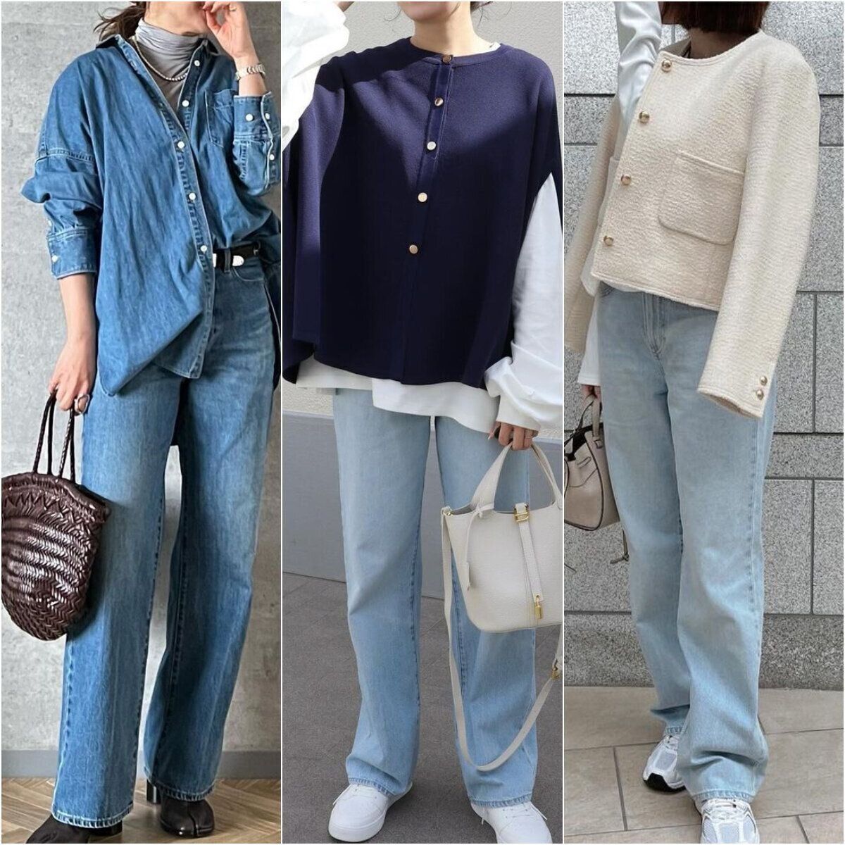 【ユニクロ】春のヒットアイテム「ワイドストレートジーンズ」！オシャレさんの着こなしをチェック