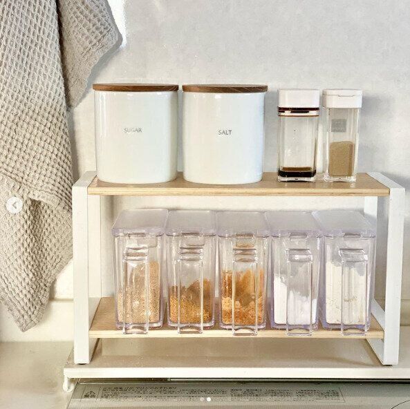 調味料はすべてtowerの容器に収納！