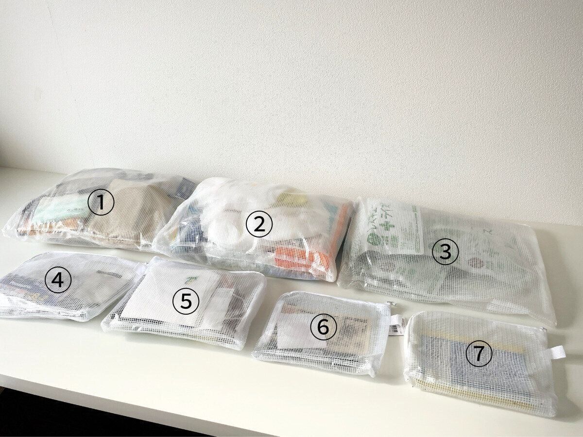 防災グッズの収納