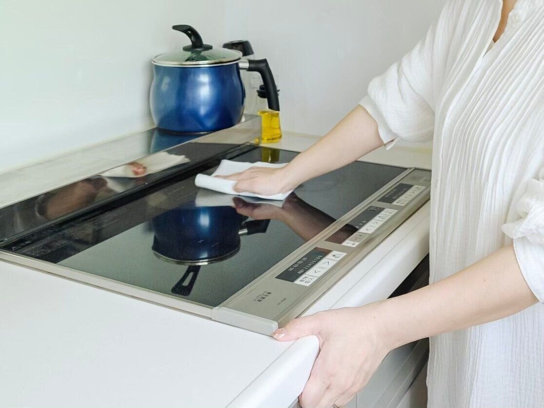 汚れたらすぐにコンロを拭く