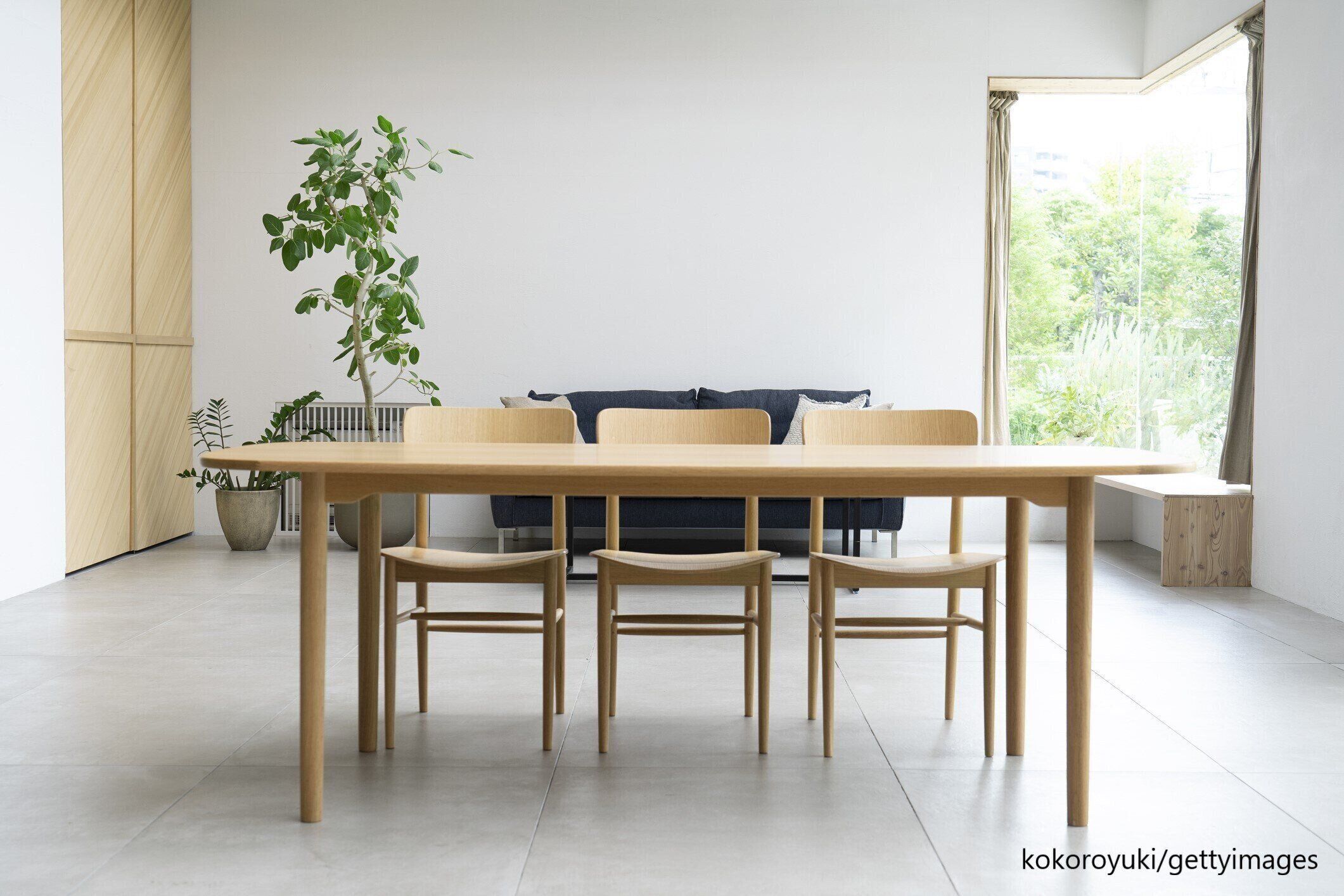 すっきりとしたリビング