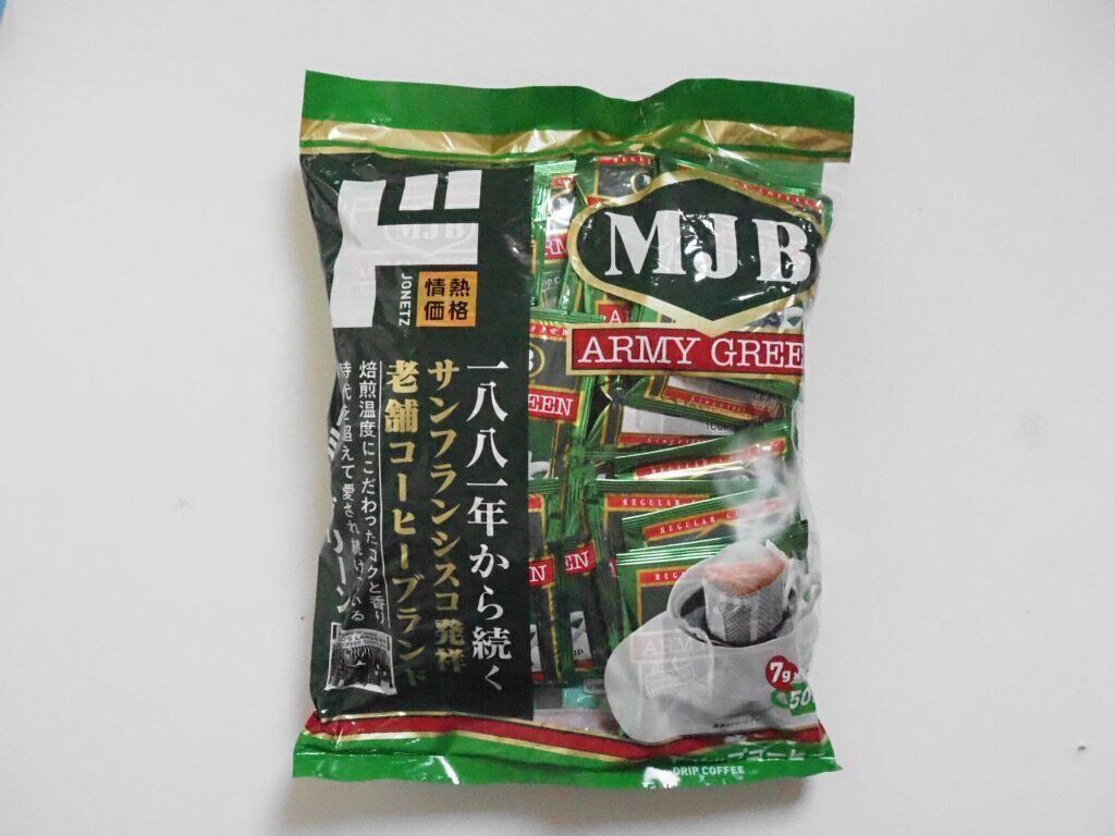 MJB ドリップコーヒー アーミーグリーン　799円（税抜）