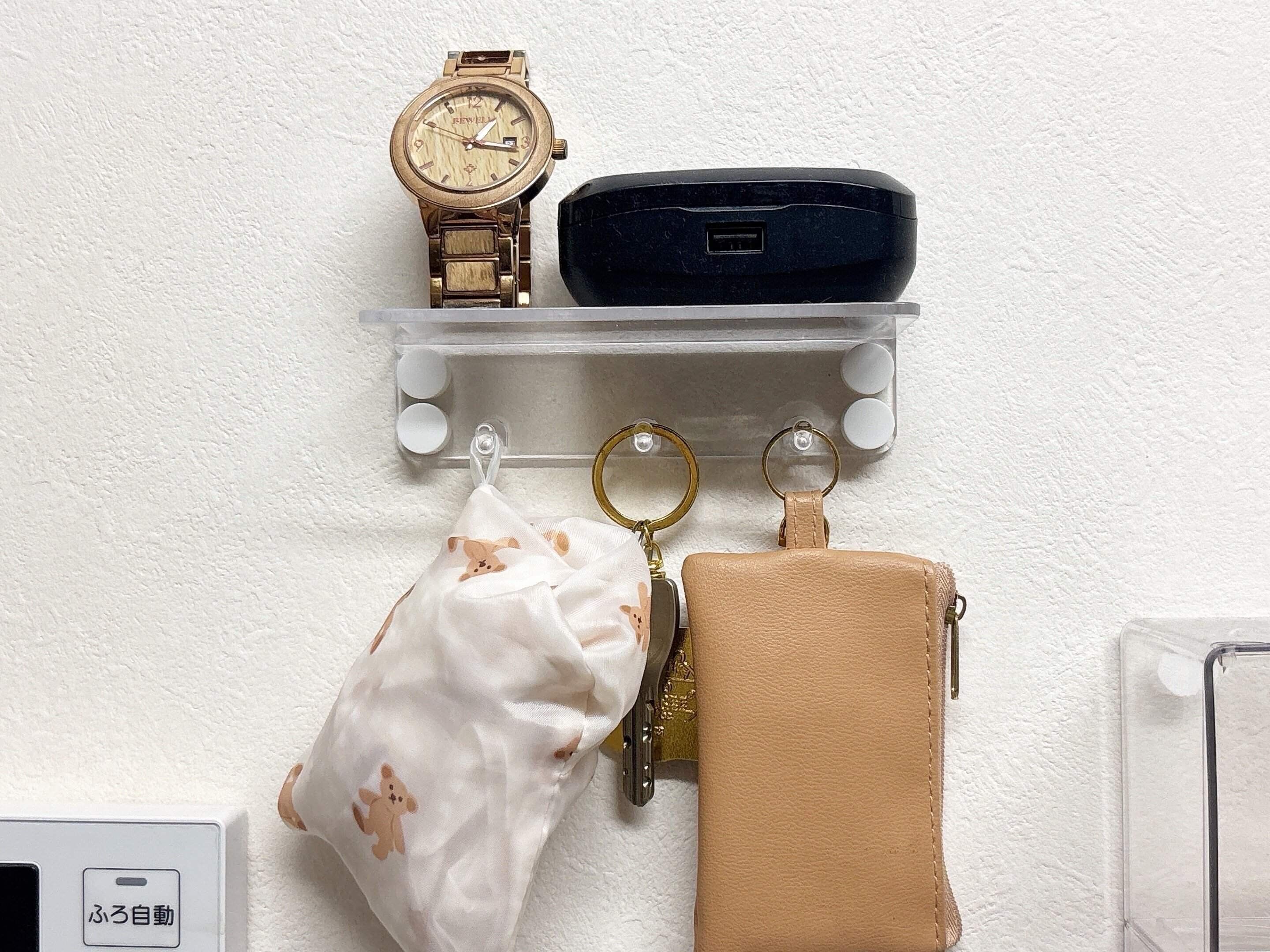 セリアウォールラックフック付き