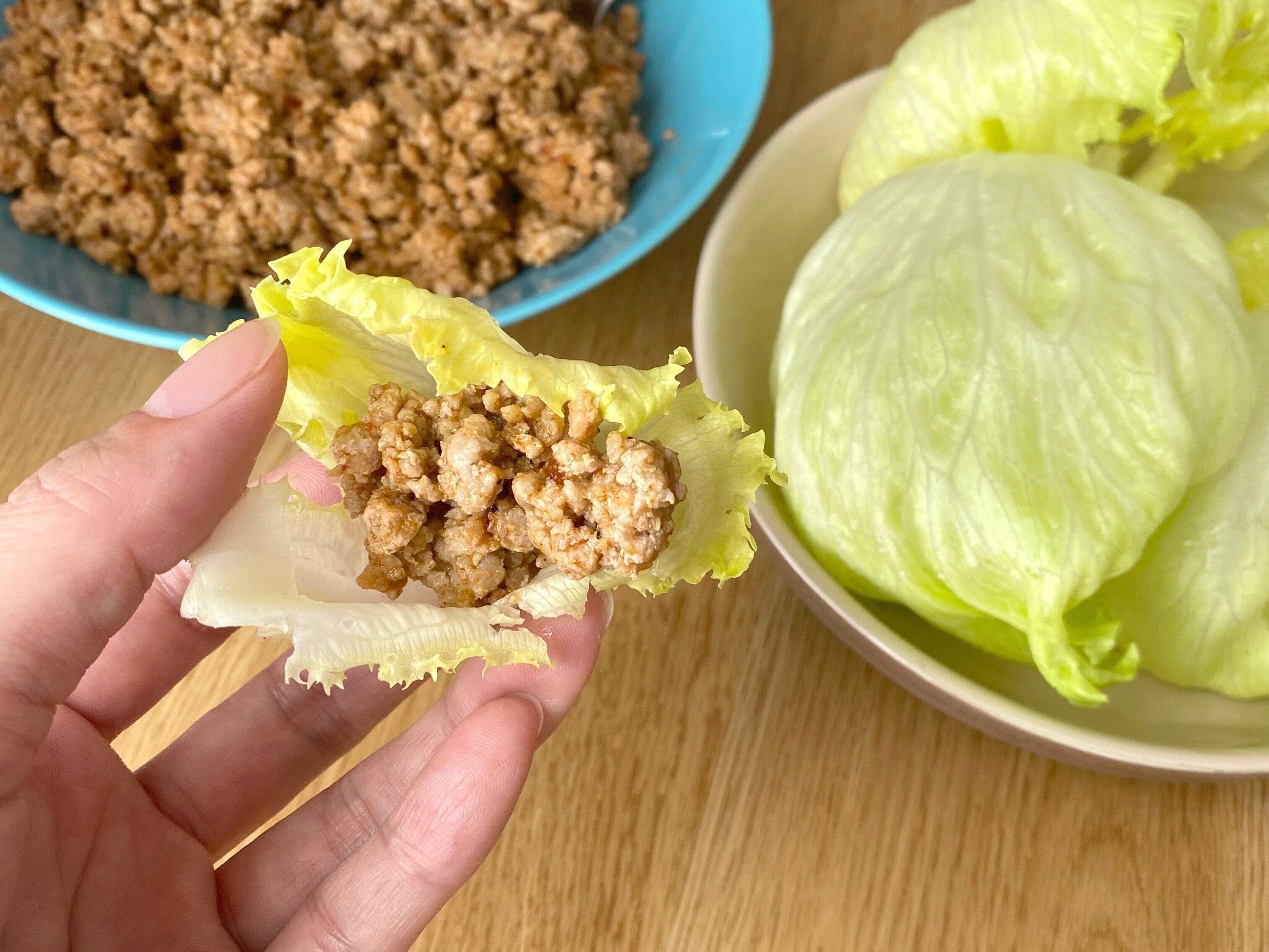 タコミートとレタスでつくったおつまみ