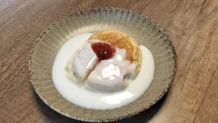 ミルクペーストにしたパンナコッタ