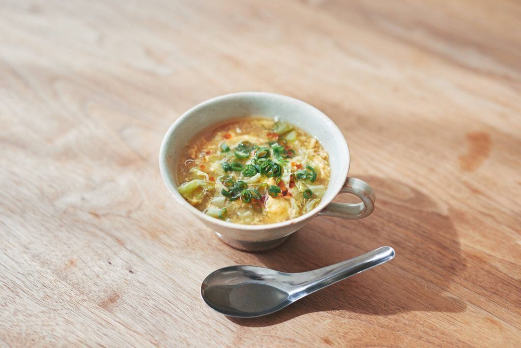 キャベツの黒酢サンラータン