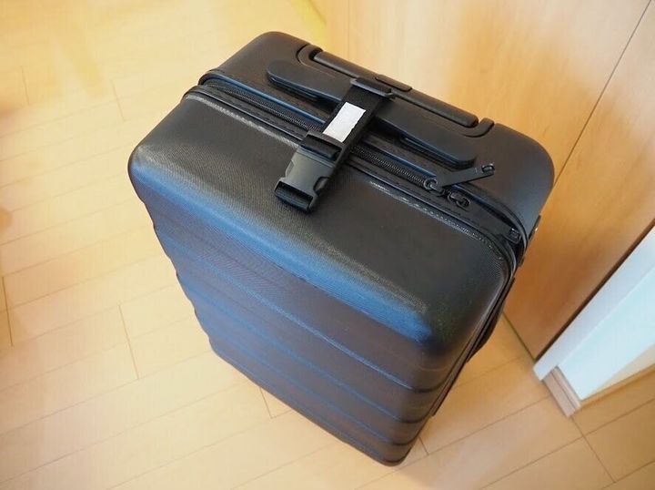 キャンドゥ スーツケースにプラスするだけでラクになる バッグストラップ サンキュ キャンドゥ スーツケースにプラスするだけでラクになる バッグストラップ サンキュ