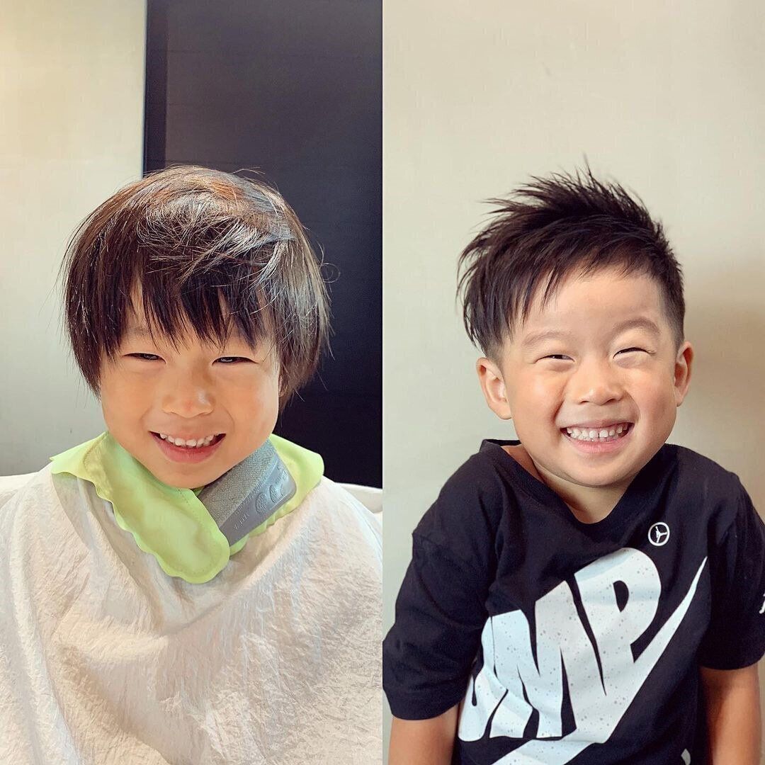 おしゃれ小学生男子の髪型・ヘアカタログ！ヤンチャなアシンメトリースタイル