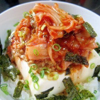 簡単うまうま！☆納豆キムチ豆腐丼☆