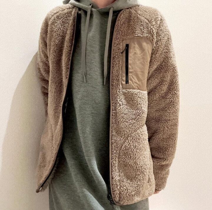 【ワークマン】ぬいぐるみみたい！ストレッチフリースノーカラージャケット