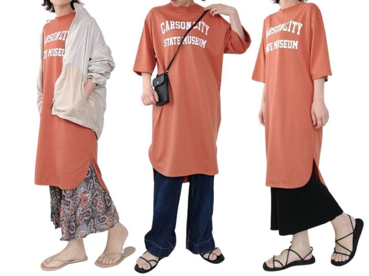 しまむら これから着られるtシャツワンピ おしゃれに見せる着回し3選 サンキュ しまむら これから着られるtシャツワンピ おしゃれに見せる着回し3選 サンキュ