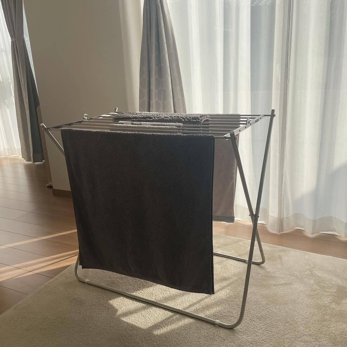 【ニトリ】タオル干しにはこれ！「平干しもできるタオルハンガー」