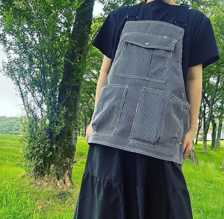 収納力たっぷりの自信作「アウトドアハントエプロン」