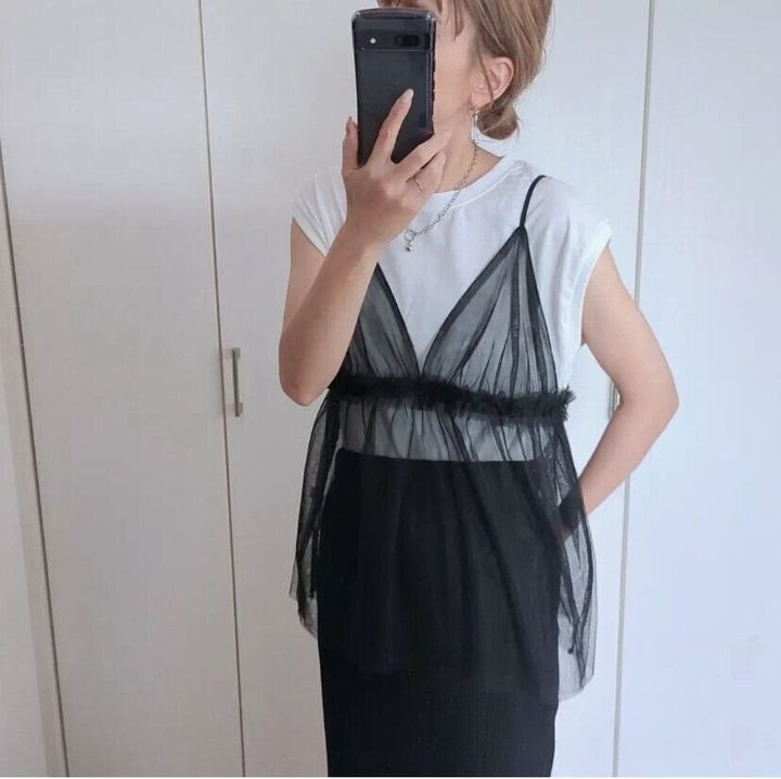 しまむら チュールビスチェ