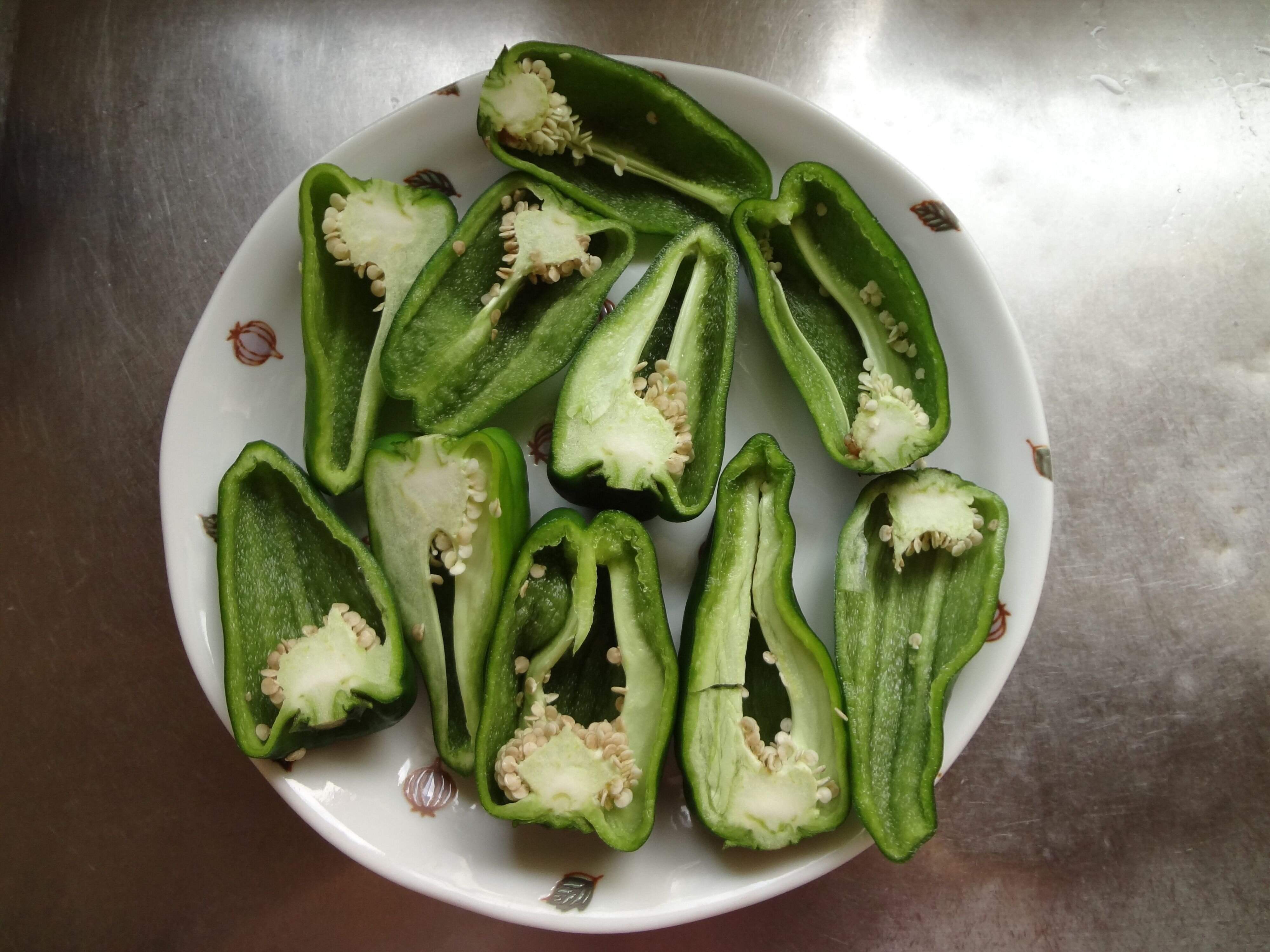 ピーマンのなめ茸あえ