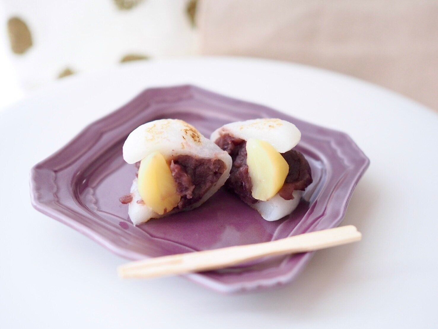 シャトレーゼ「栗餅」断面写真