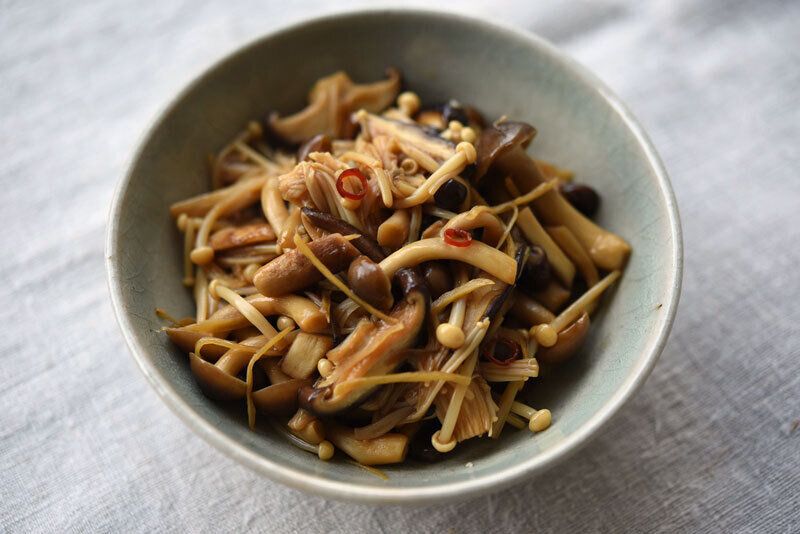 きのこの生姜きんぴら炒め