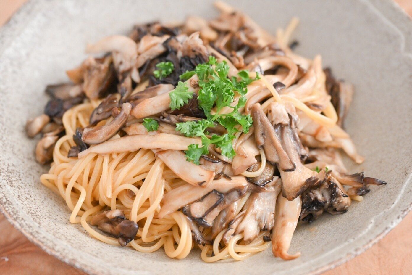 きのこうにクリームパスタ