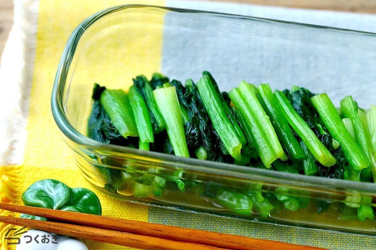 小松菜のわさび風味おひたし