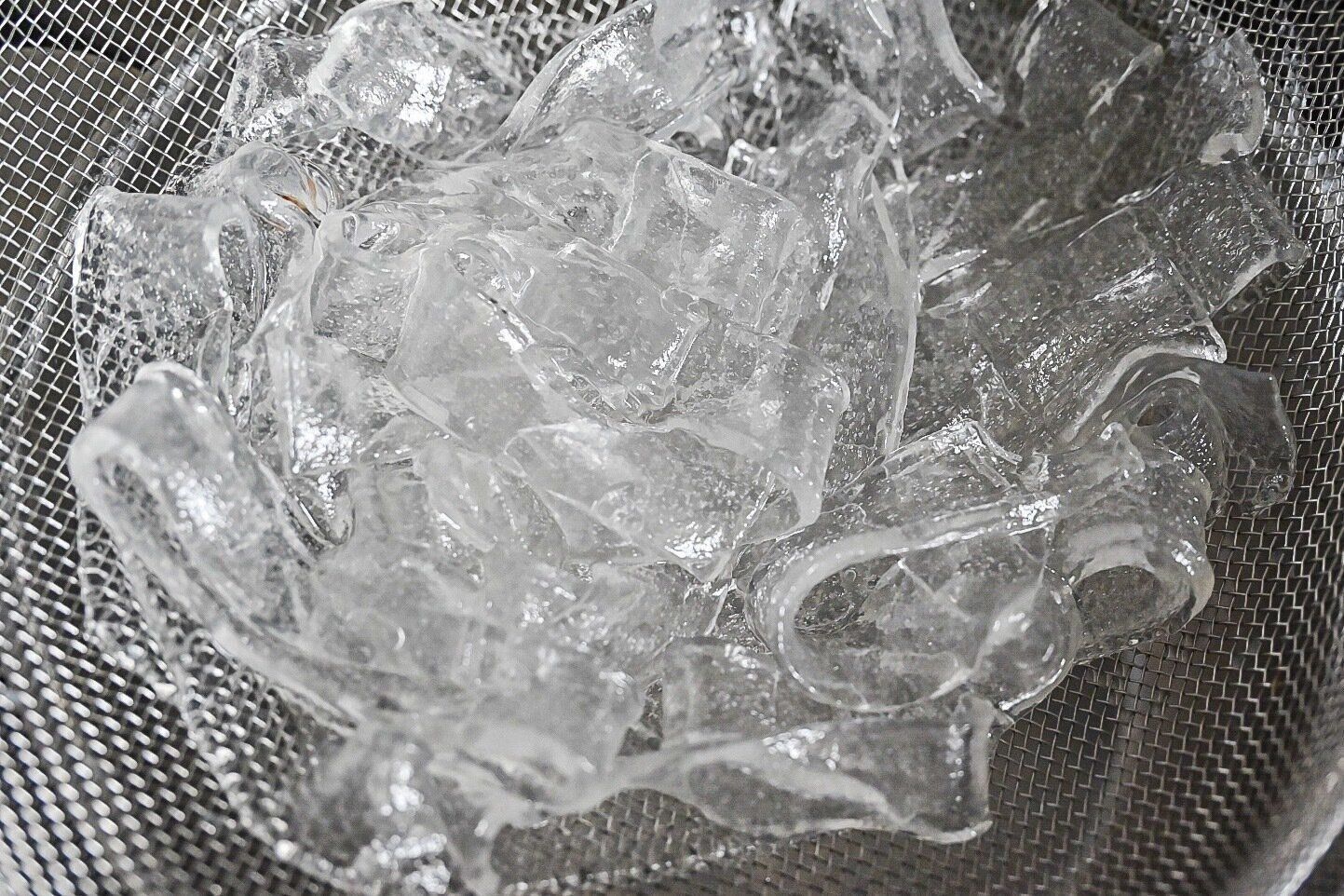 ザルに上げたタンミョン