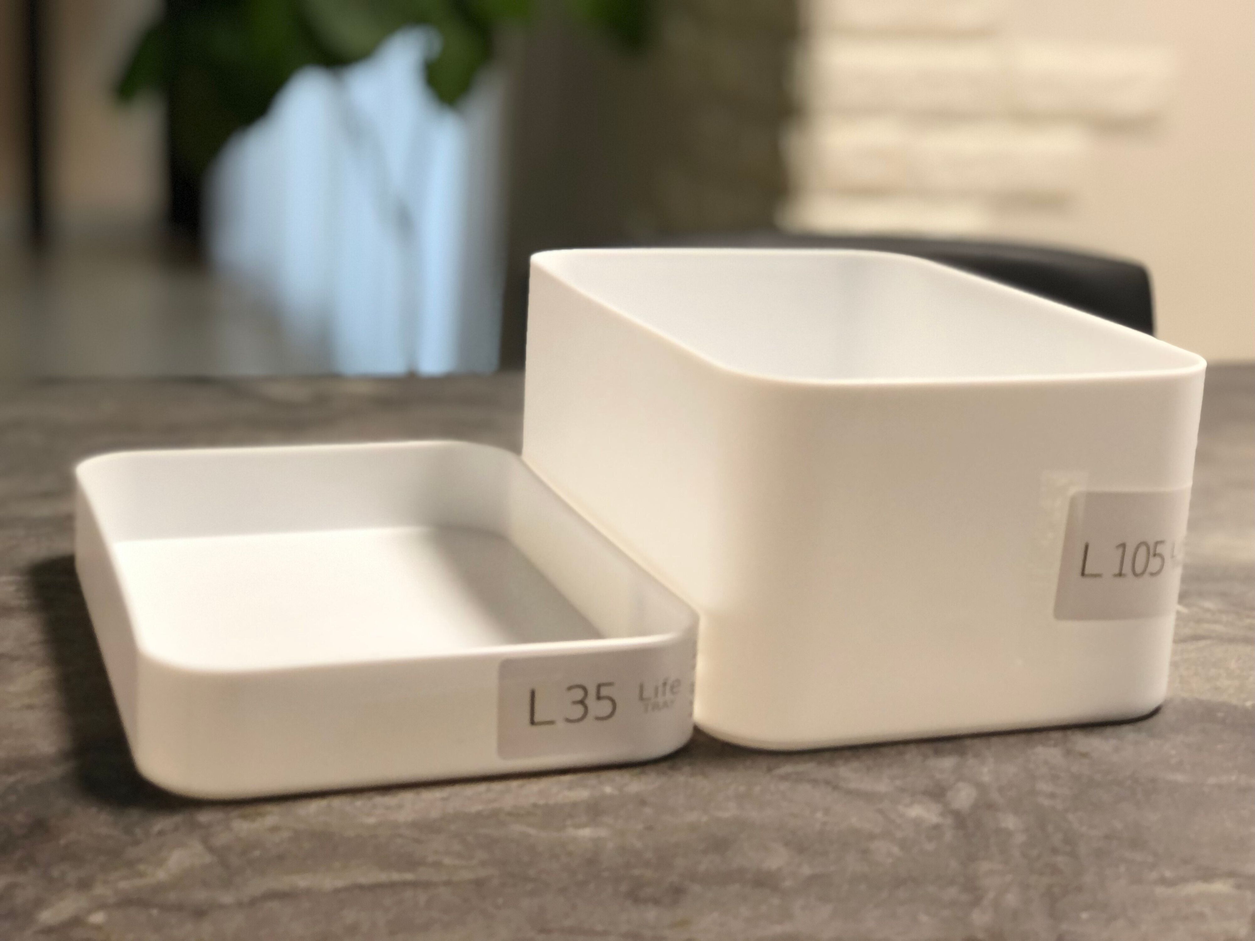 ダイソーの超高見えアイテム マット白がうれしい Life Tray はサイズバリエーションも豊富 サンキュ