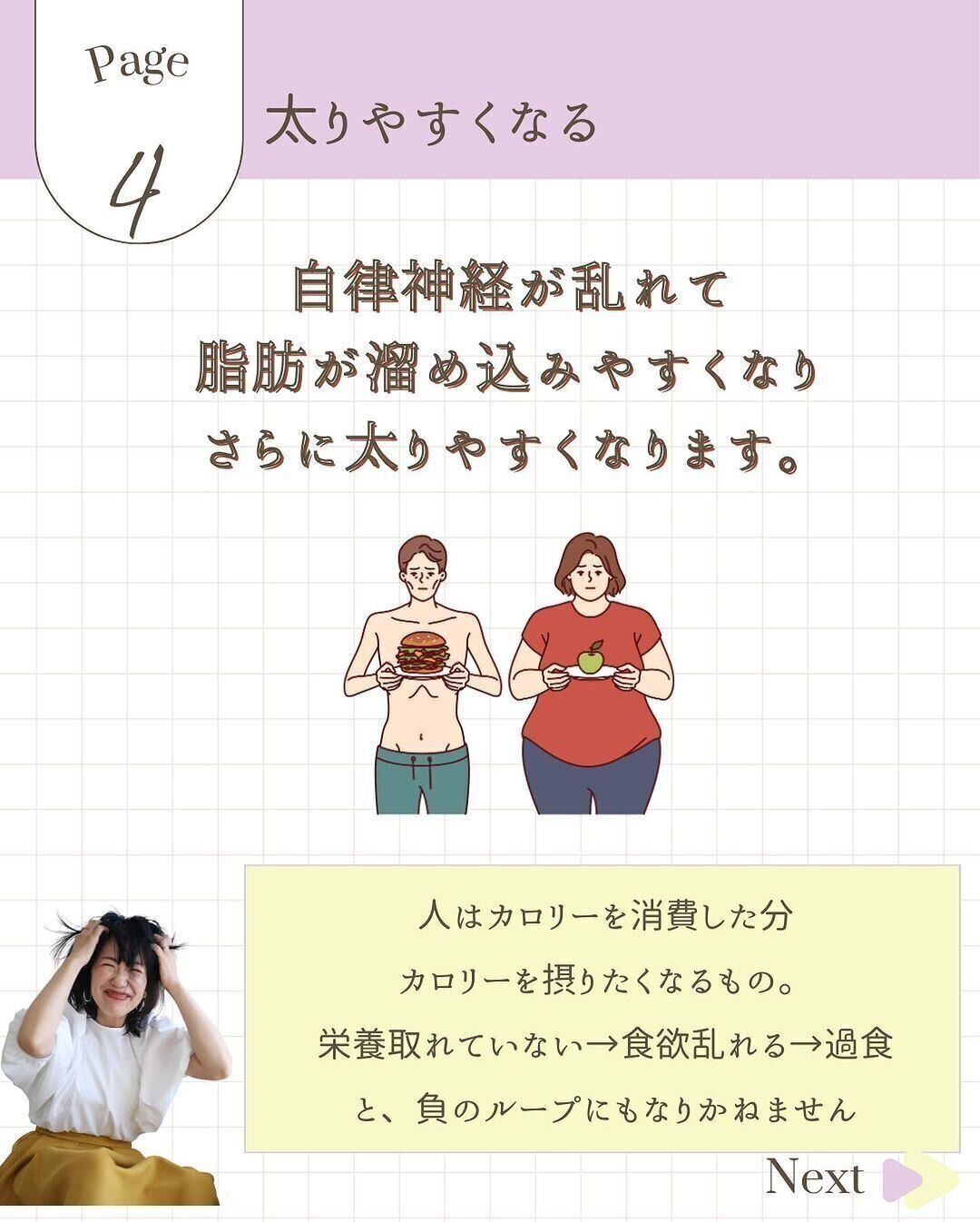 だから太りやすくなるのです