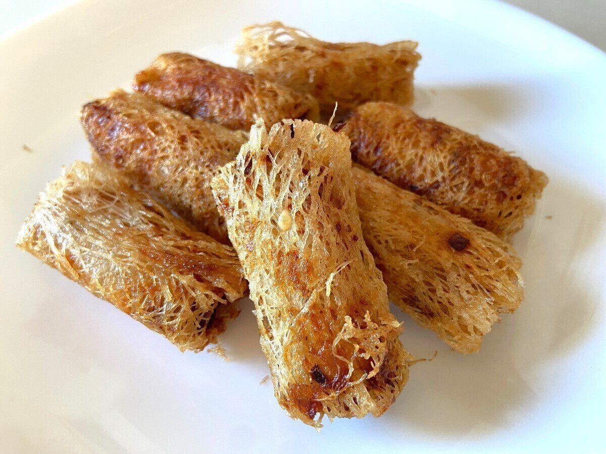 中身は白身魚と野菜