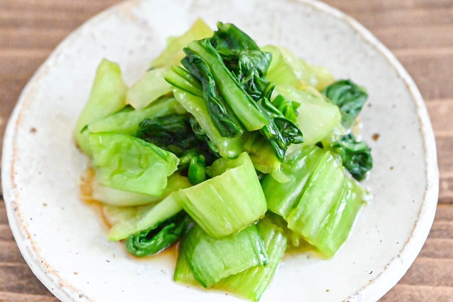 チンゲン菜のめんつゆ和え