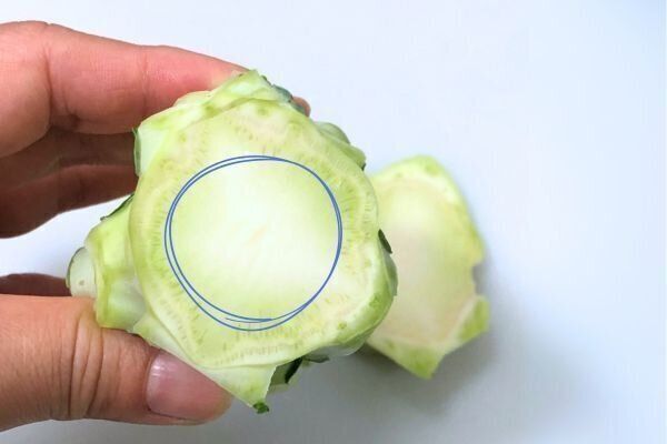 ブロッコリーの芯