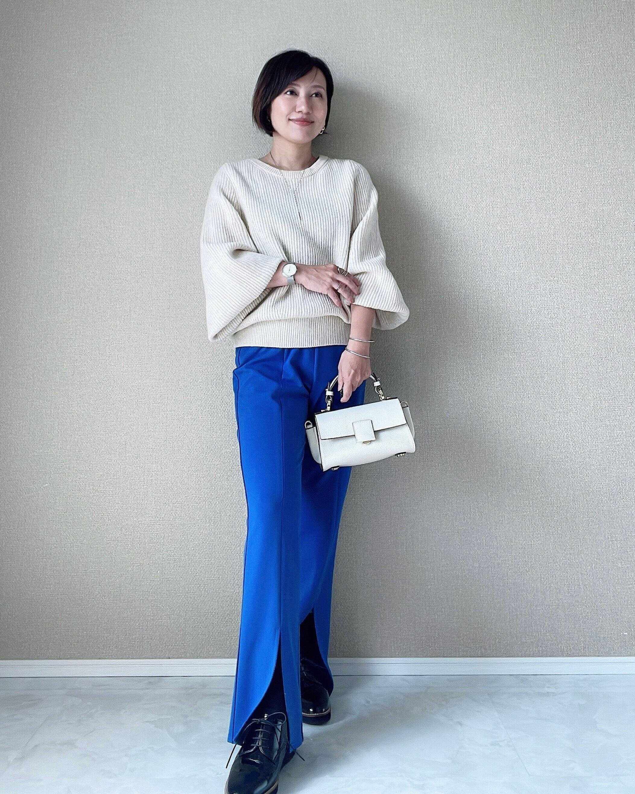 プレミアムラムボリュームスリーブセーター