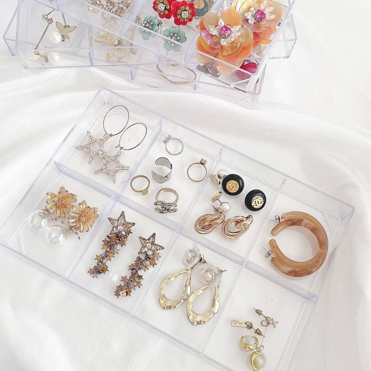 【ダイソー】大ぶりなピアスでも余裕をもって収納できる！