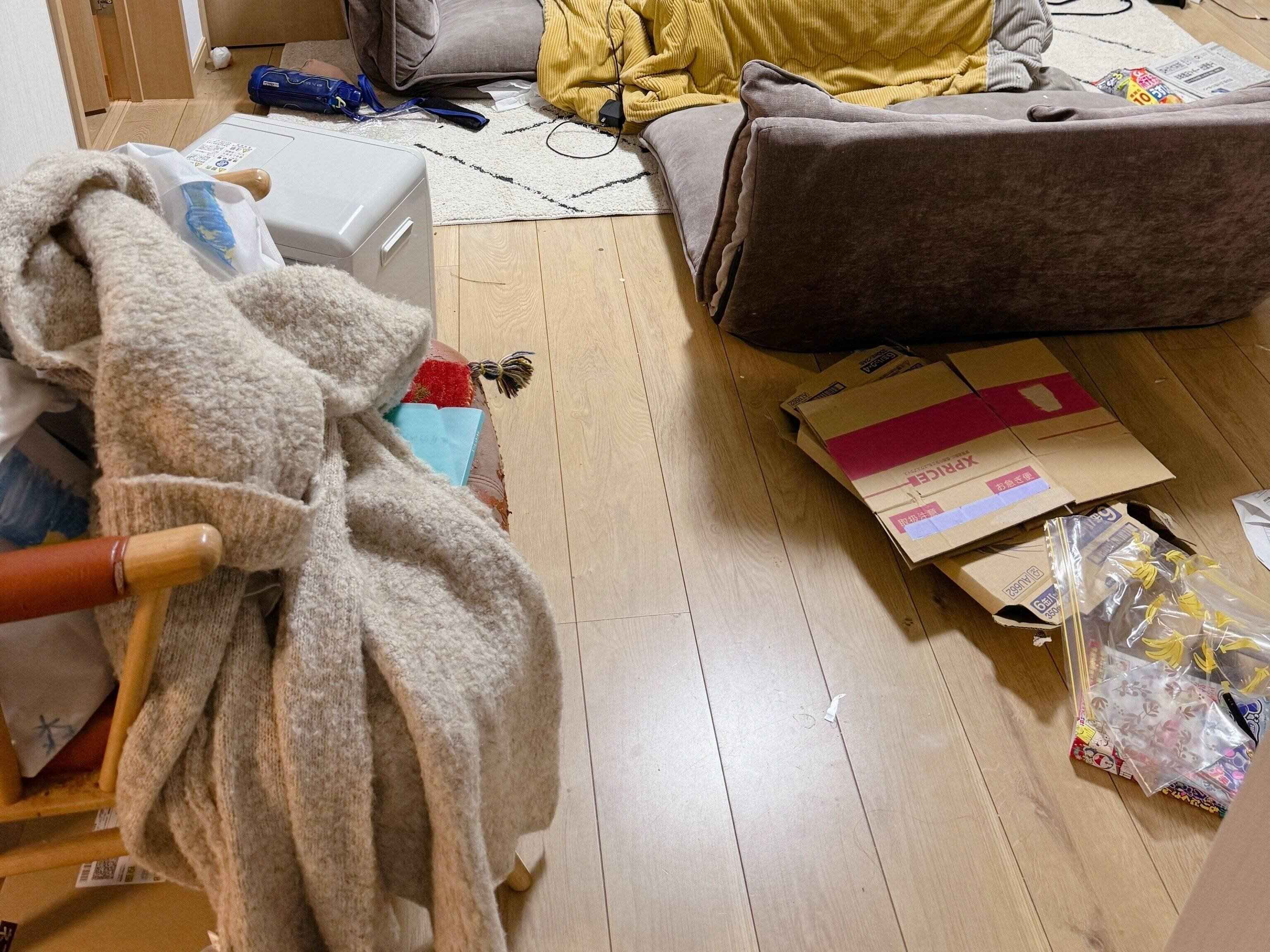 3．休日にまとめて片づけをすること