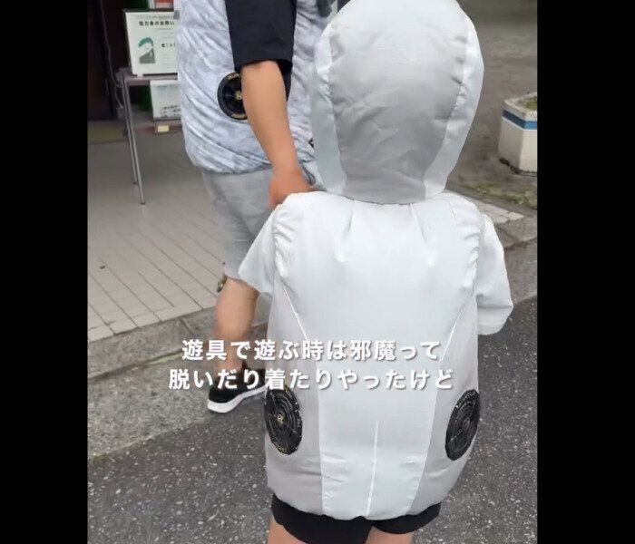 【ワークマン】見つけたキッズの空調服！ウィンドコア制菌消臭シェルベストキッズ
