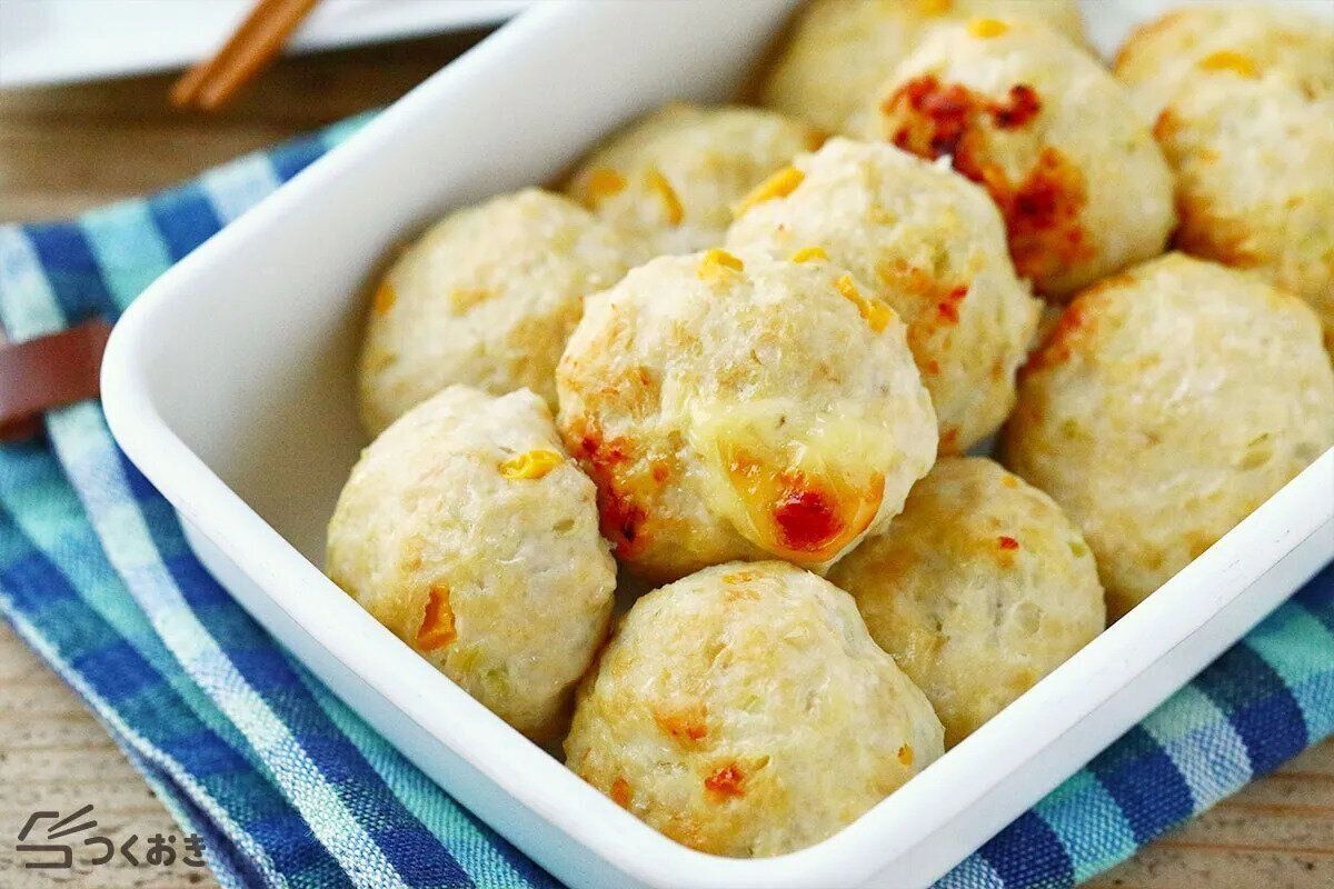 チーズはんぺん鶏だんご