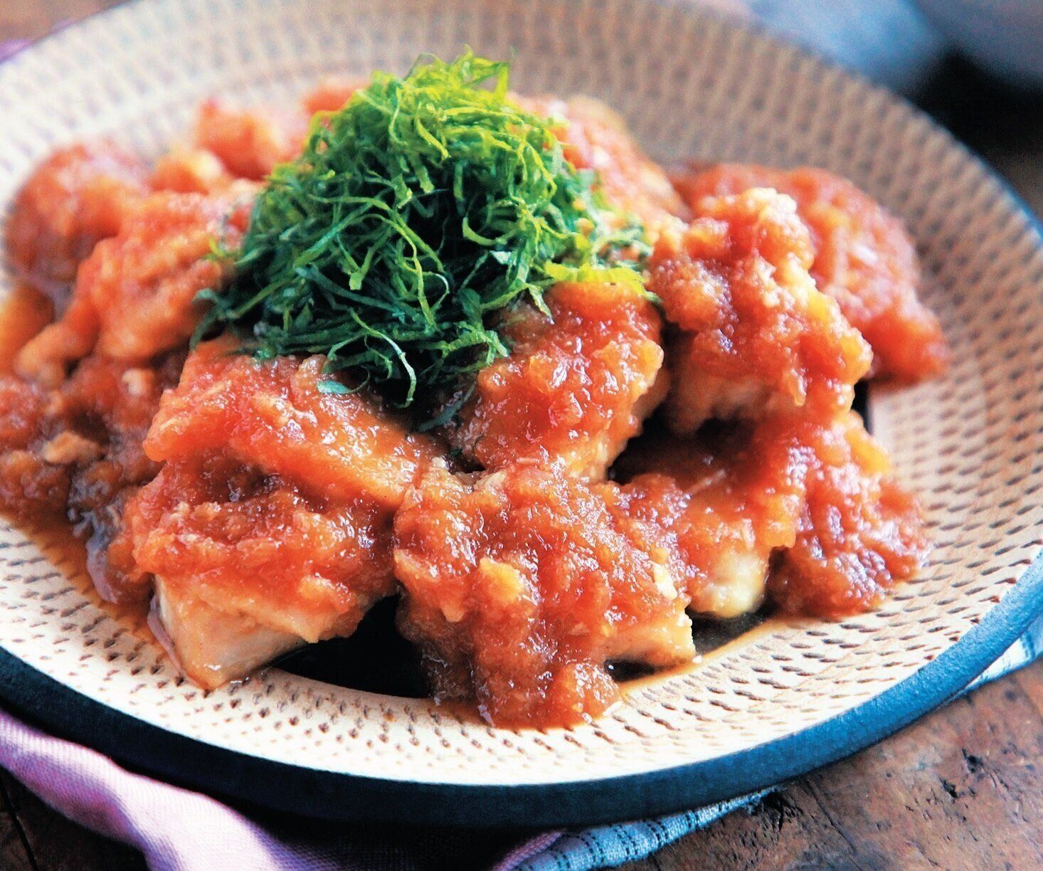 玉ねぎで鶏胸が柔らか に 鶏胸肉のおろし玉ねぎソース レシピ サンキュ