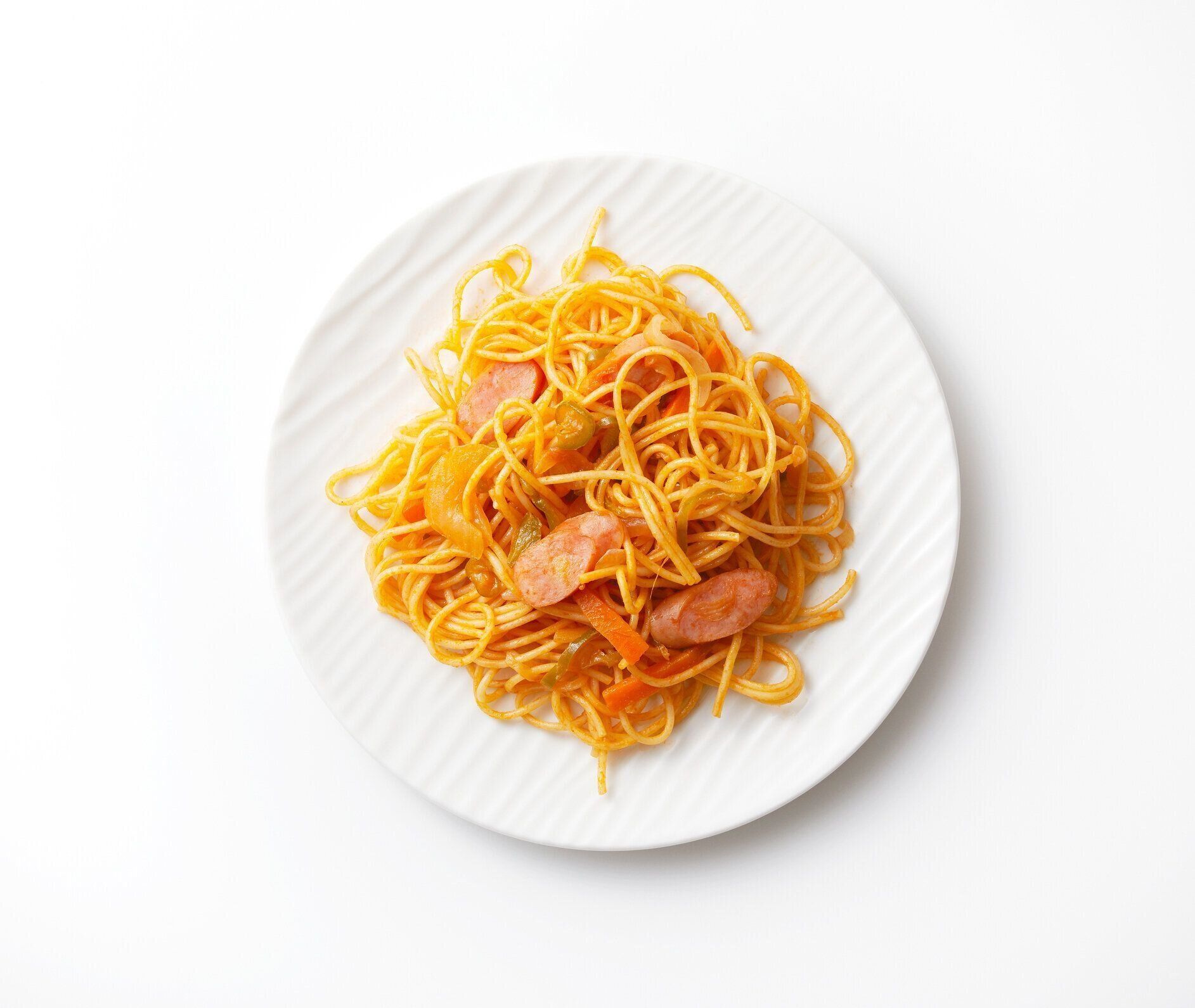 パスタ、トップ ビュー