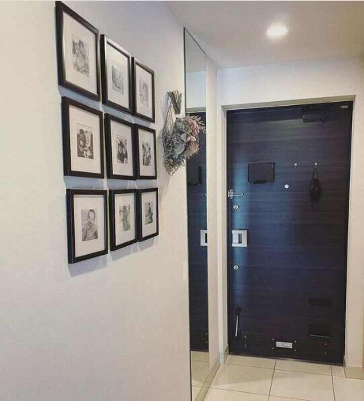 セリアのフォトフレームをつかって家族写真をおしゃれに飾る