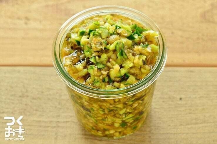手軽に野菜補給。夏野菜のしょうゆ漬け
