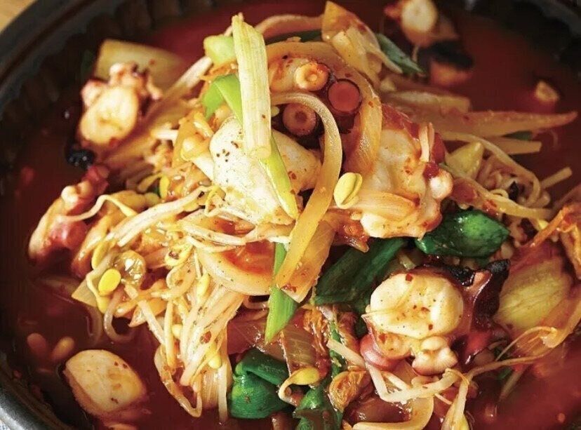 たことキムチのナッチポックム風炒め