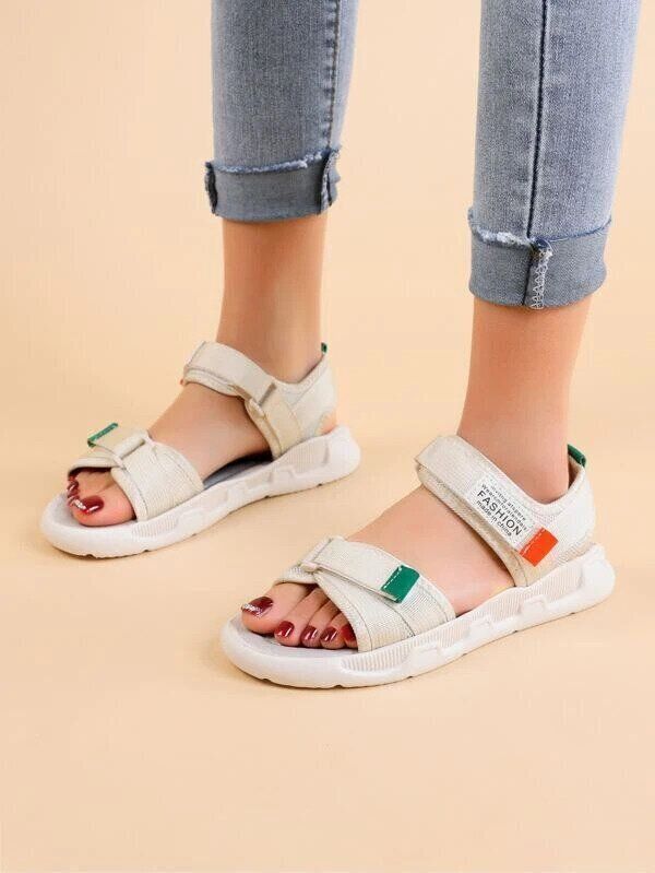 スポーティ 手紙 サンダル