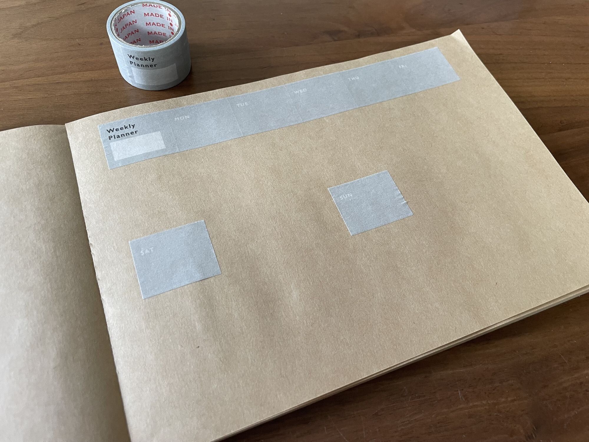 一週間の予定の管理にも使える！