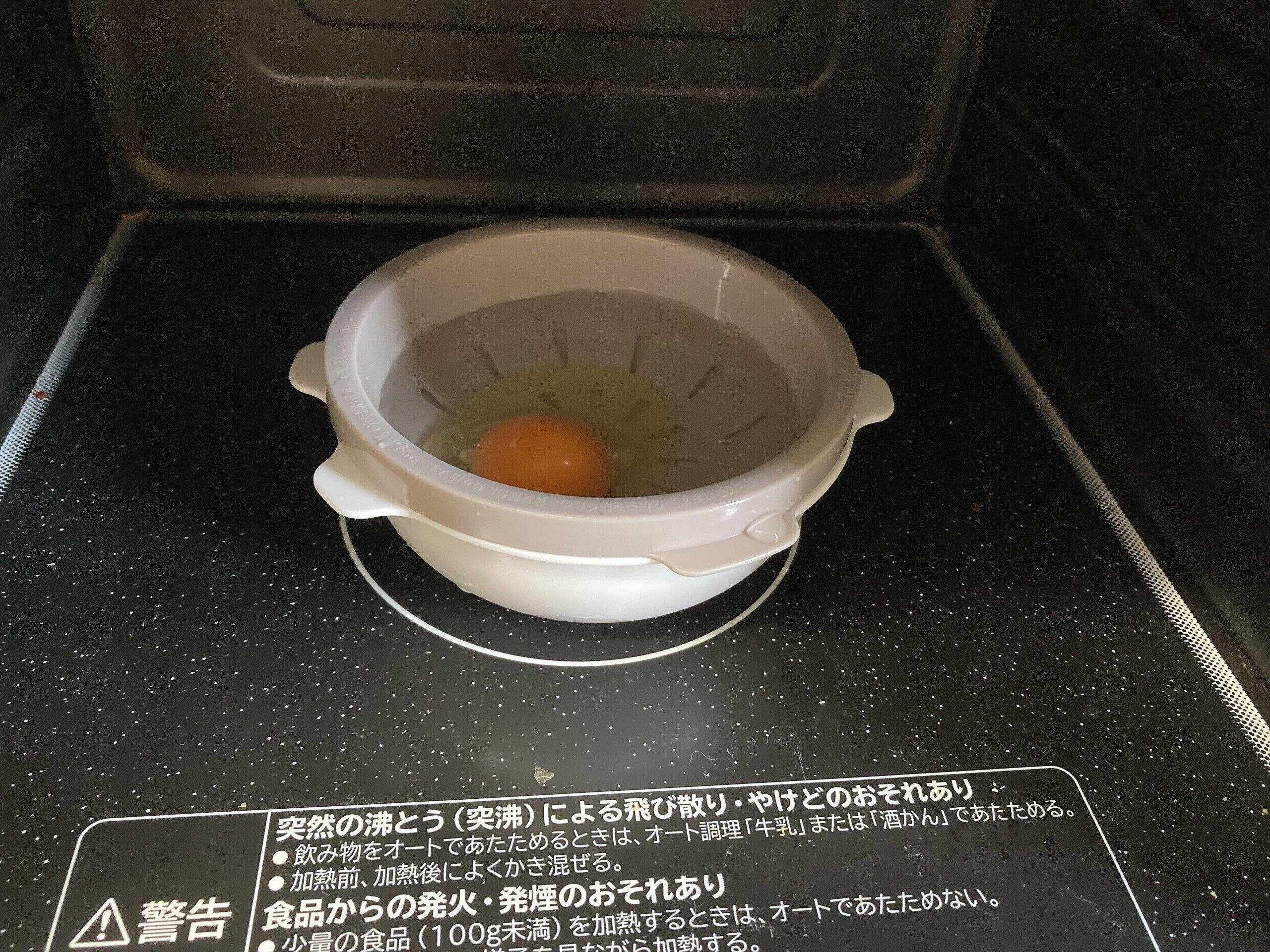 電子レンジ半熟卵簡単