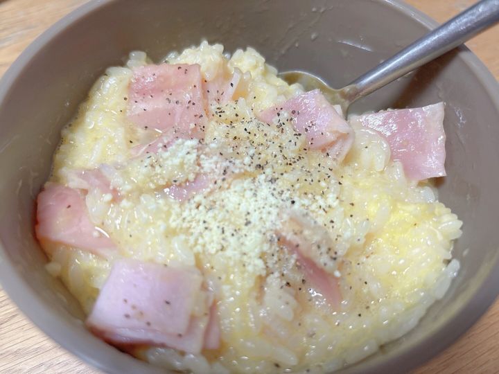 3COINSフタ付きスープ調理マグ