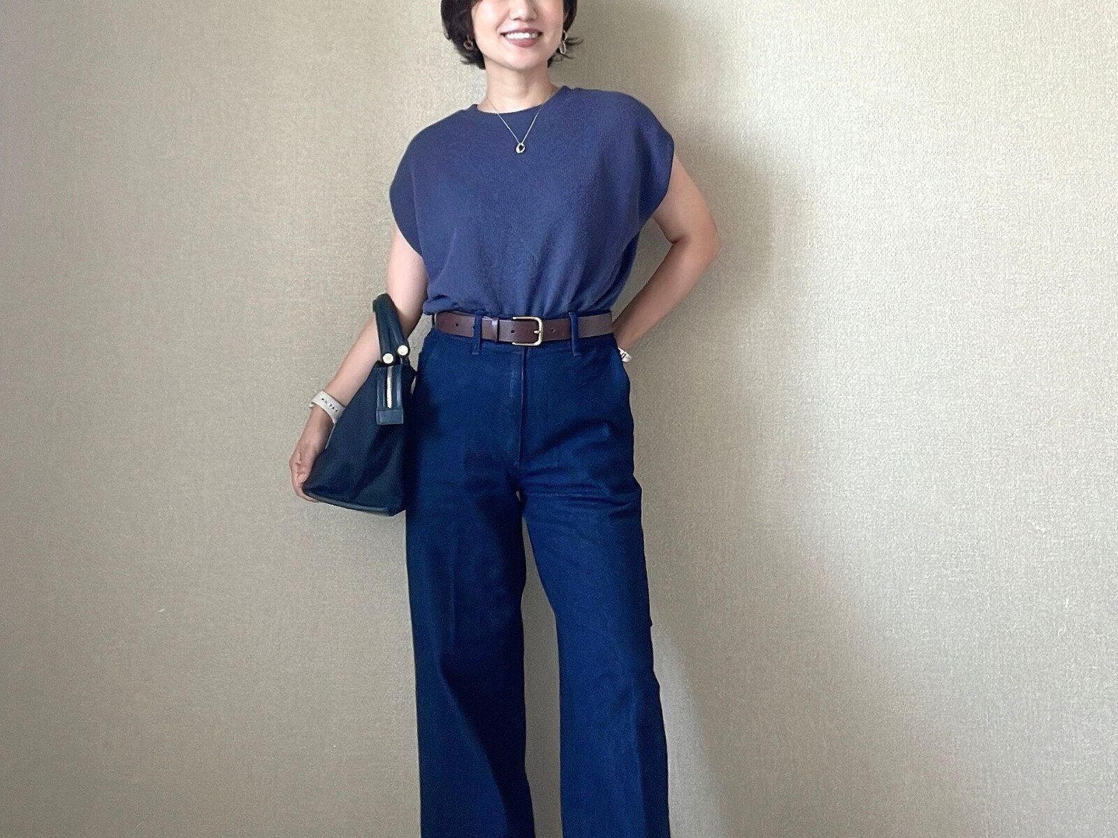 ユニクロ　ワイドトラウザージーンズ