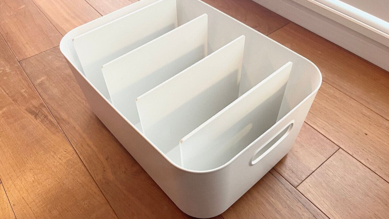 ケースと仕切りをセットした状態