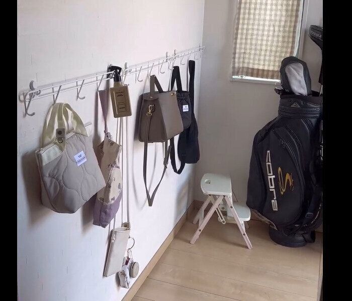 【ダイソー】簡単に収納増える！壁掛けフック